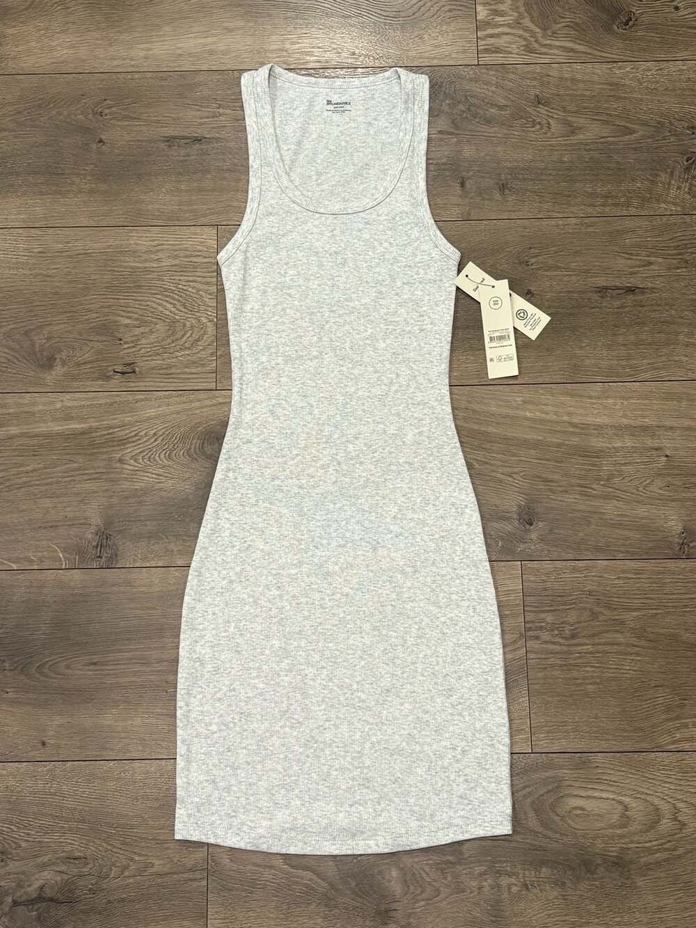 No Boundaries Sleeveless Tank Dress Size XXS Platinum Silver Heather